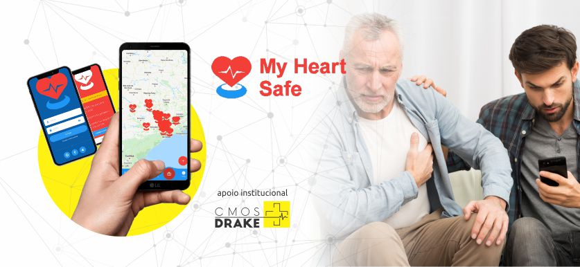 Cmos Drake apoia My Heart Safe, aplicativo para salvar vidas no Brasil e no mundo