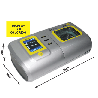 Imagem do CPAP oxyair, um CPAP automático compacto.