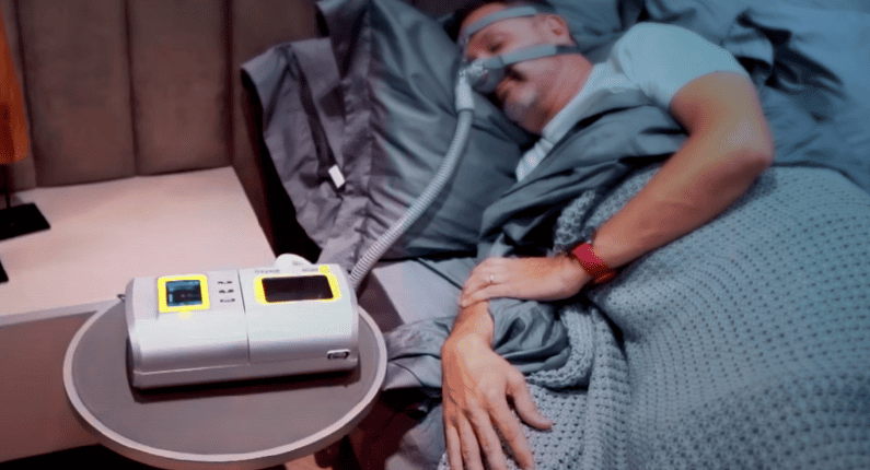 OxyAir Dormindo com aparelho