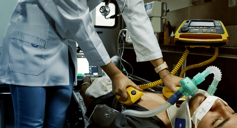 Vivo Gold na ambulancia