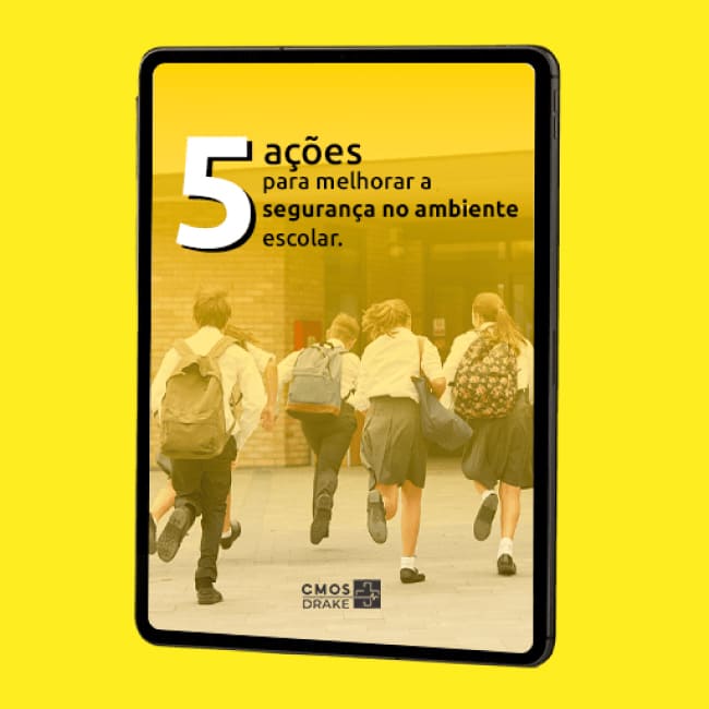 Capa do ebook 5 ações para melhorar a segurança no ambiente escolar