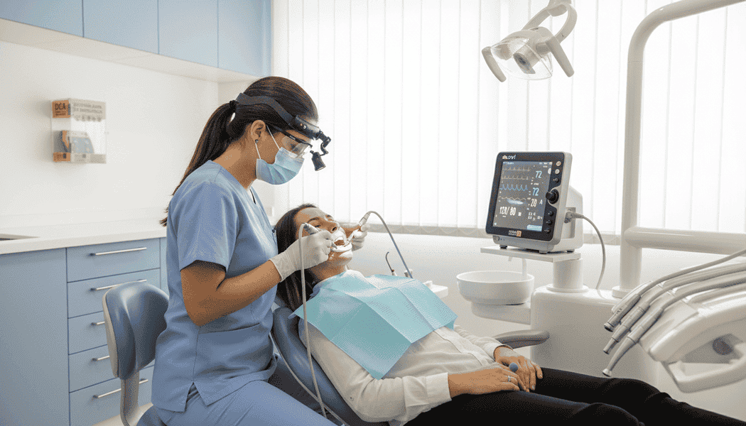 monitorar sinais vitais em procedimentos odontológicos